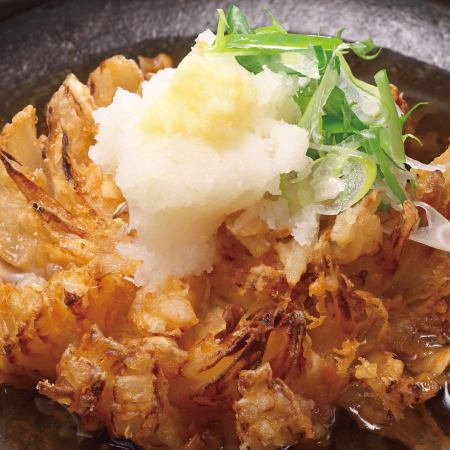 神戶關東煮，炸整個淡路洋蔥風格