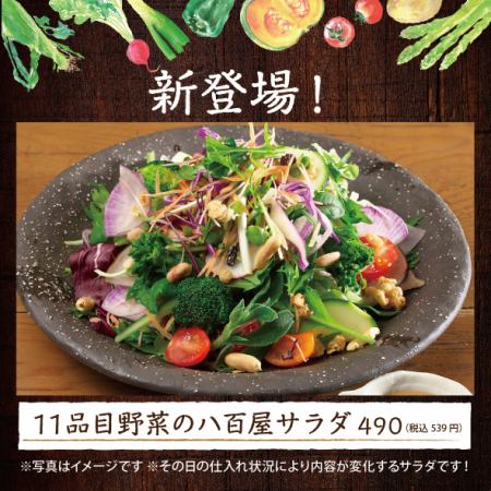 new!11品目野菜の八百屋サラダ