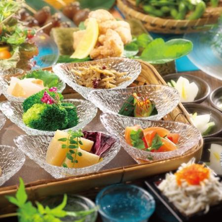 【夏】【夏の楽-らく-コース】飲み放題付4500円（料理のみ3000円）
