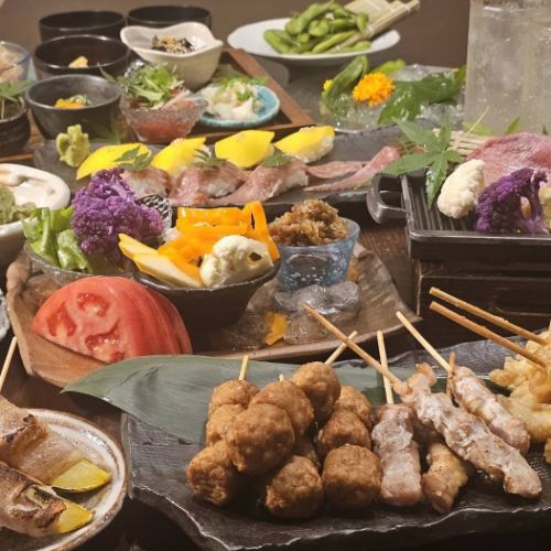 【夏】神戸牛炙り肉寿司×炙り牛タン【夏の粋】コース 飲み放題付6000円 (料理のみ4500円)