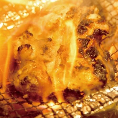淡路鶏の岩塩焼き