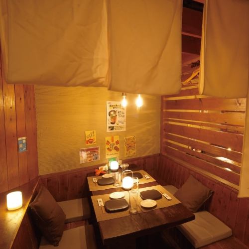 2名様からOK!半個室完備