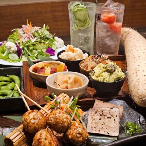 June Coupon Options Available! Sunday-Thursday Only: [Veggie & Summer Delights] Upgraded All-You-Can-Drink for ¥5000 → ¥4000