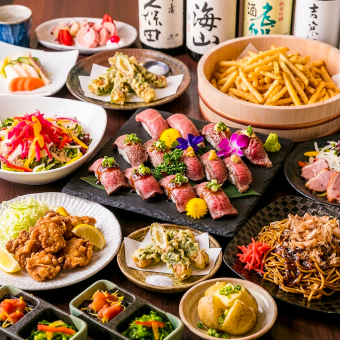 【2H飲放】肉寿司も唐揚げも食べ放題!全80種の豪華食べ飲み放題『スタンダード食べ放題』3,000円