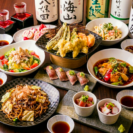 【2H飲放】肉寿司・天ぷら・刺身も！全100種類の豪華食べ飲み放題『プレミアム食べ放題』4,000円