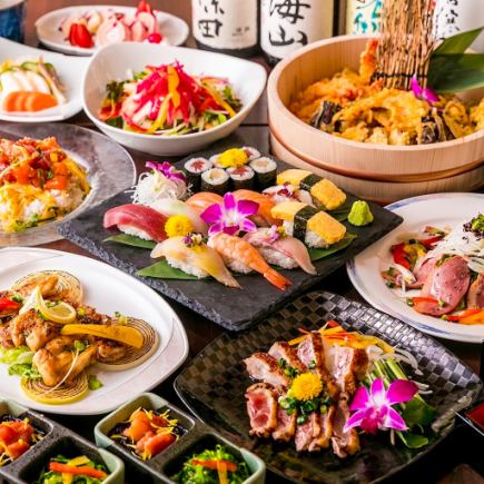 【2H飲放】握り寿司・海鮮丼も食べ放題！全120種類の豪華食べ飲み『デラックス食べ放題』5,000円