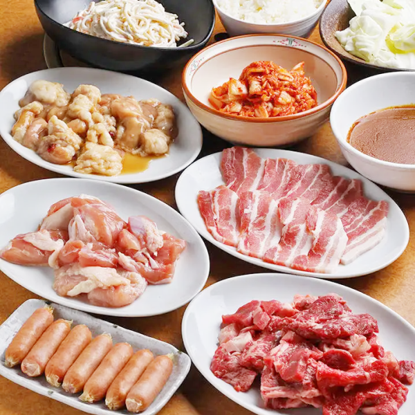 [Ultimate price! No reservations] All-you-can-eat yakiniku 1,100 yen *All-you-can-eat rice, curry, kimchi, salad, etc.♪ 70 minutes LO. 20 minutes before