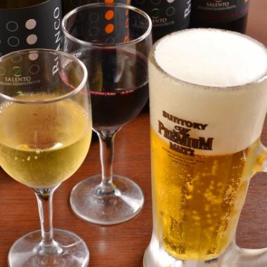 飲み放題付き料理満腹3,500円コース　2時間飲み放題（LO:1時間半）（クーポン併用不可）※要予約