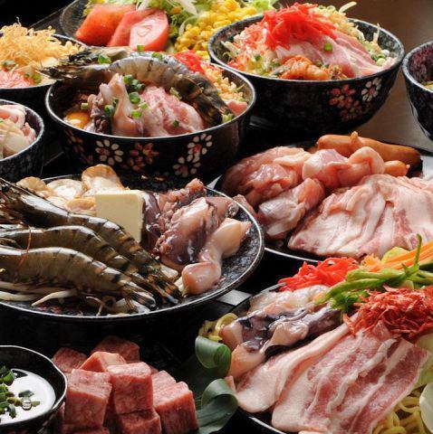 All-you-can-eat/drink 4,000 yen (tax included)~♪Okonomi, Monja, etc.