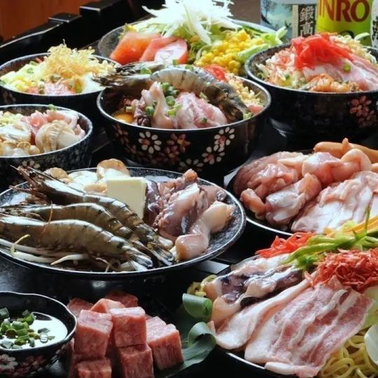 인터넷 예약 한정 해피 아워 월 ~ 나무 (평일) 17시 ~ 19시까지 내점 ♪ 전품 뷔페 2 시간 4500 엔