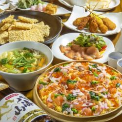 【個室×季節の鮮魚】★当店イチオシ！お料理全10品【120分飲み放題付き】★4000円（税込）