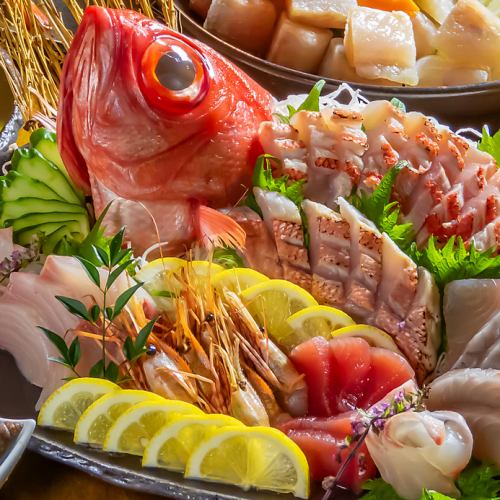 Assortment of 5 types of fresh fish sashimi (2 servings)