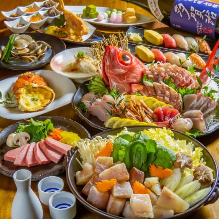 【歓送迎会に】ボリューム満点！コスパ◎充実した料理内容全8品120分飲み放題付き4800円(税込)