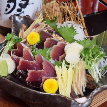 【名物団欒コース】カツオのたたきや笹かまぼこの炙り串など 2時間飲み放題付7品3500円!!宴会◎