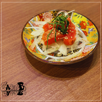 Broiled marinated cod roe