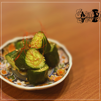 Lightly pickled cucumber