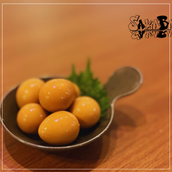 Quail marinated in soy sauce