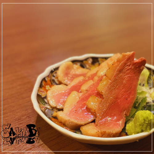 Grilled duck loin