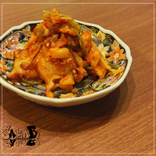 Raw octopus kimchi