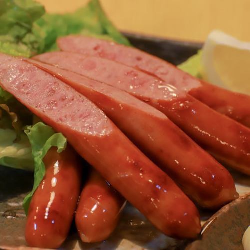 男の赤いウインナー