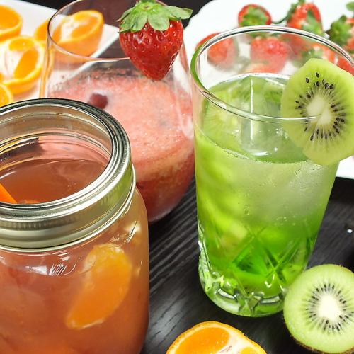 [About 200 types available] We offer seasonal fruit cocktails and non-alcoholic fruit cocktails that change every month.