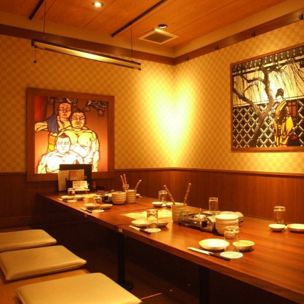 [Digging tatami room / 5 ~ 8 people] In the calm shop of soft lighting, there are many private rooms! Rice and friends with friends etc ... You can choose according to the number ♪
