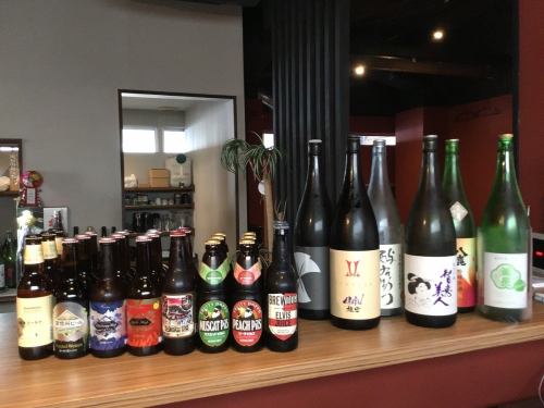 Only here at Kishaba !? Craft beer and sake are available