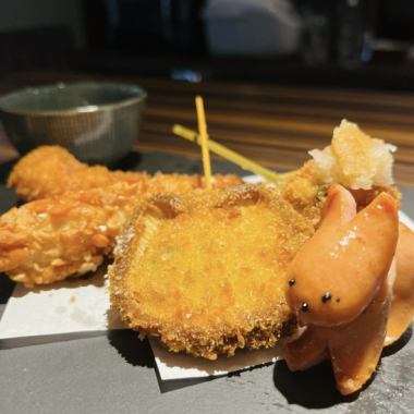 2 hours of all-you-can-drink included! Collaboration of horse and kushikatsu [10 types of selected kushikatsu] course