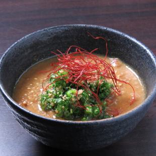 Horse offal stewed in miso