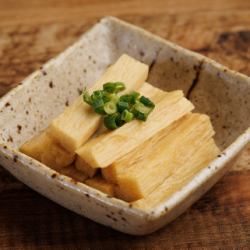 Pickled yam with wasabi