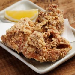 Three pieces of fried chicken thigh