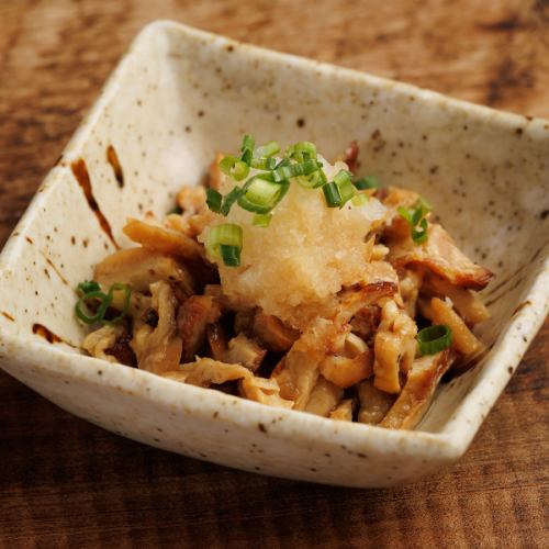 Chicken skin ponzu