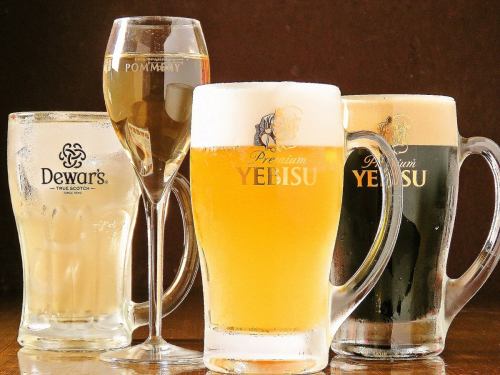 Cold Ebisu beer that stimulates your dry throat!