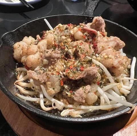 Stir-fried beef offal