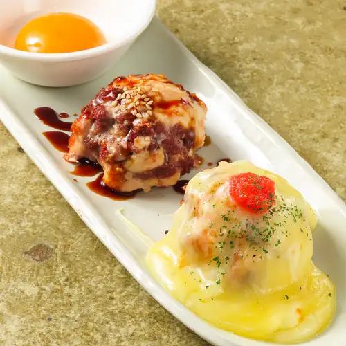 2種の牛たん入りつくね焼き