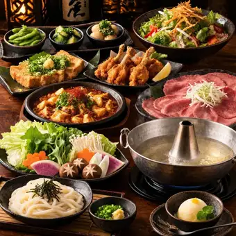 5500円【極-kiwami-コース9品】2.5h飲み放題付 三大名物大集結!