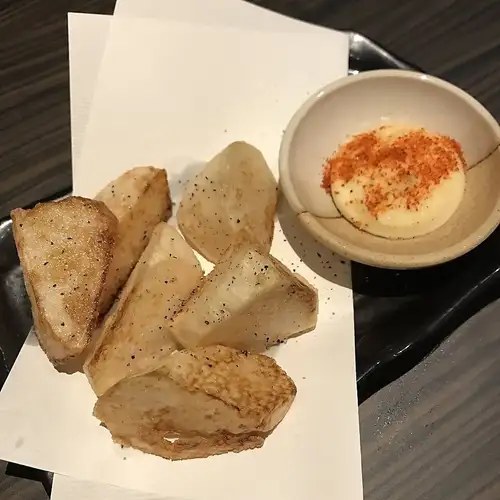 Fluffy fried yam