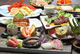【季节宴会套餐】10道菜+2小时无限畅饮8,000日元（含税）