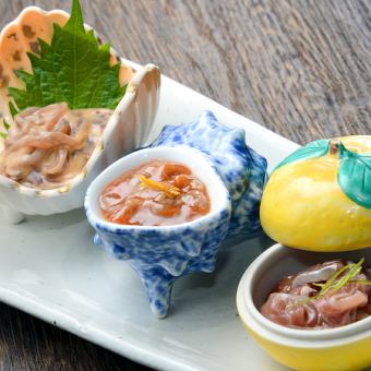 珍味盛合せ三種