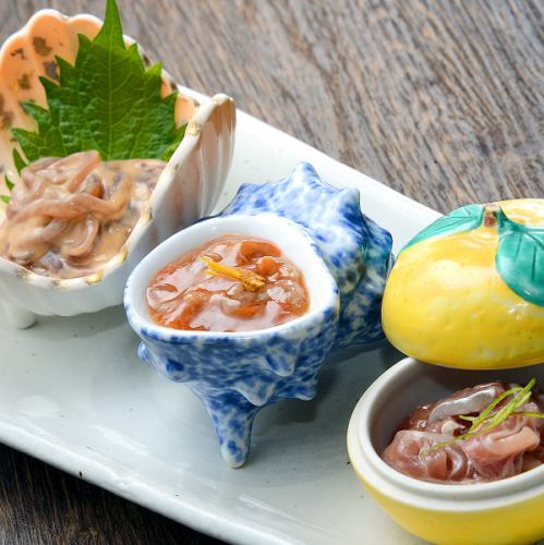 珍味盛合せ三種