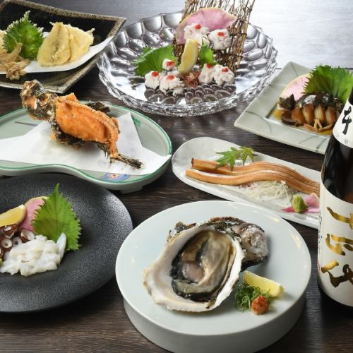 海の幸、山の幸、四季を感じる料理を多数ご用意。