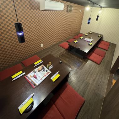 寛げる掘りごたつ席です!!