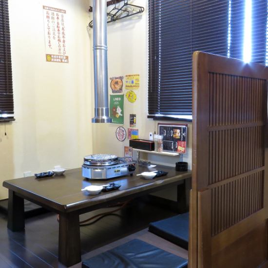 A popular tatami room where you can enjoy your meal while relaxing