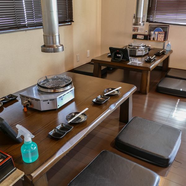 [There are tatami mat seats] We also have tatami mat seats where you can relax and enjoy your meal.It's also great to enjoy yakiniku in a relaxed atmosphere with a small number of people♪ You can also use it for a variety of purposes, such as a small drink while eating yakiniku, a yakiniku party with friends, or a women's yakiniku party with only women! Please make a reservation by phone!