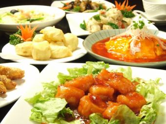 《2 hours all-you-can-drink included》 7 dishes for 3,500 yen (tax included) [Authentic Chinese cuisine course] Perfect for company parties, moms' gatherings, lunch parties, etc.