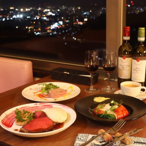 享受黑毛和牛、鲍鱼、龙虾虾等豪华料理……“高级套餐”7,700日元！