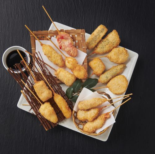 Deep-fried skewers