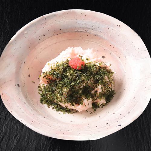 Sea-scented cod roe potato salad