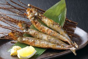 Grilled Shishamo roe