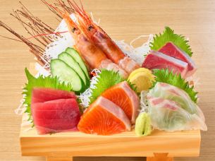 ゲタ盛り (刺身5点盛り)